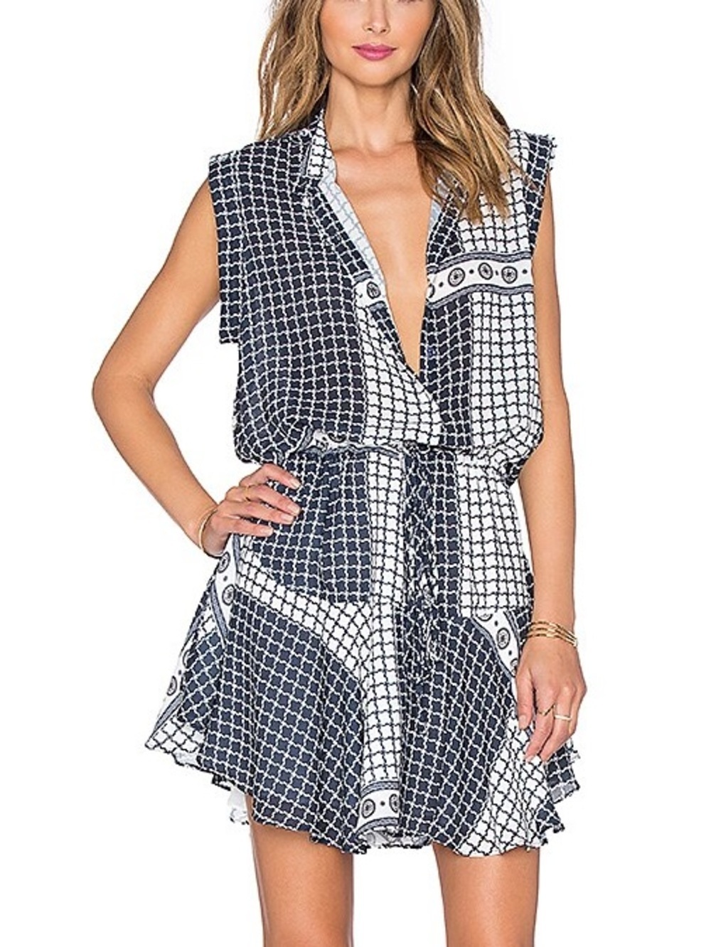 Shona joy meridian drawstring dress